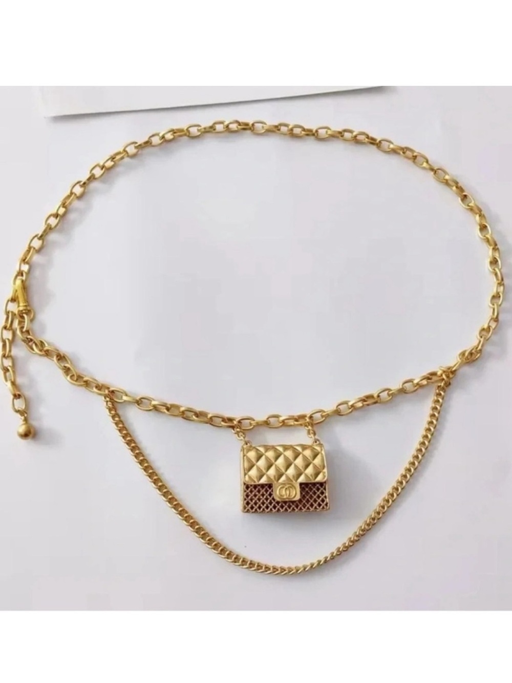Luxury Gold Mini Chain Belt Bag - Picture 8 of 10